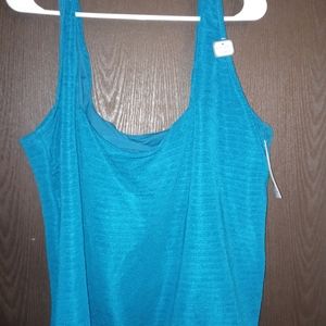 Teal Tankini Top plus 26/28